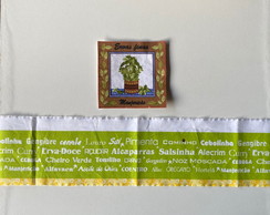 2 Kits Barra + Patch Aplique para Pano de Prato - Manjericao