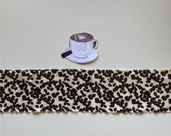 2 Kits Barra + Patch Aplique para Pano de Prato Café #13