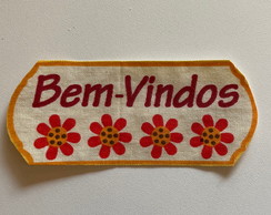 3 Patch Aplique Termocolante Bem Vindos ( 3 Unidades )