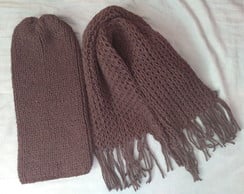 Kit gorro e cachecol