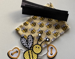 2 Kits Barra + Patch Aplique para Pano Prato Abelhinha #10