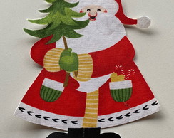 2 Patch Aplique Termocolante Papai Noel com Arvore Grande