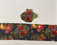 2 Kits Barra + Patch Aplique para Pano de Prato - Natal #30