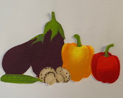 2. Patch Aplique Termocolante Legumes #10 ( 2 Unidades )