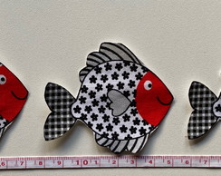 3 Patch Aplique Termocolante Peixinhos ( 3 Unidades )