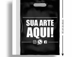 Sacola Plástica Boca de Palhaço 30x40 Personalizada
