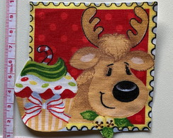Patch Aplique Termocolante Alce Natalino ( 2 Unidades )