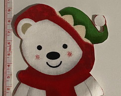 Patch Aplique Termocolante Ursinho Natal ( 3 Unidades )