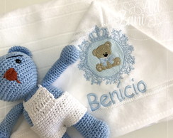 Toalha de Banho com Capuz com Ursinho