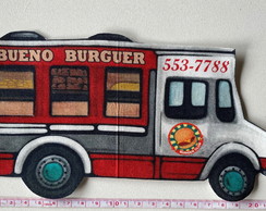 1 Patch Aplique Termocolante Food Truck Burger Grande