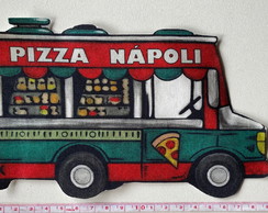 1 Patch Aplique Termocolante Food Truck Pizza Grande