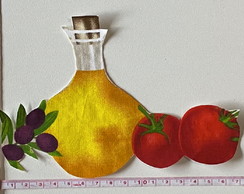 2 Patch Aplique Termocolante Azeite Tomate ( 2 Unidades )