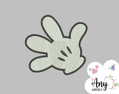 Matriz de bordado Mickey mão