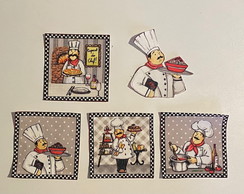 5 Unidades Patch Aplique Termocolante Chef Bon Bon Appetit