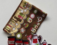 2 Kits Barra + Patch Aplique para Pano Prato Bule Xicara #25
