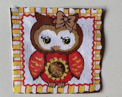 2 Patch Aplique Termocolante Corujas #18 ( 2 Unidades )