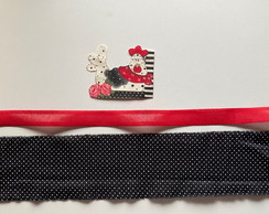 2 Kits Barra + Patch Aplique para Pano de Prato Galinha #53