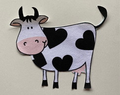 1 Patch Aplique Termocolante Vaca Grande #10