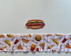 2 Kits Barra + Patch Aplique para Pano de Prato Cachorro Q