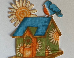 2 Patch Aplique Termocolante Casinha Verde ( 2 Unidades )