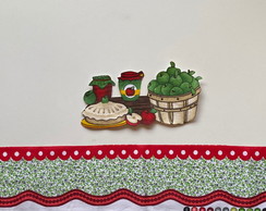 2 Kits Barra + Patch Aplique para Pano de Prato - Maça #4