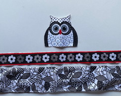 2 Kits Barra + Patch Aplique para Pano de Prato Coruja #7