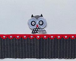 2 Kits Barra + Patch Aplique para Pano de Prato Coruja #8