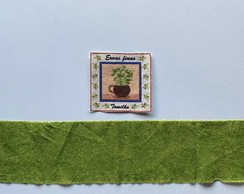 2 Kits Barra + Patch Aplique para Pano de Prato - Tomilho