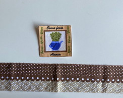 2 Kits Barra + Patch Aplique para Pano de Prato - Alecrim