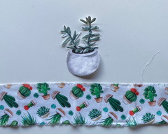 2 Kits Barra + Patch Aplique para Pano de Prato Cactos #7