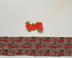 2 Kits Barra + Patch Aplique para Pano de Prato Cerejas #2