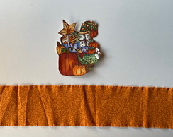 2 Kits Barra + Patch Aplique para Pano de Prato Aboboras #8
