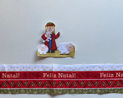 2 Kits Barra + Patch Aplique para Pano de Prato - Natal #29