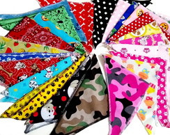 10 Lenço Bandanas Pet