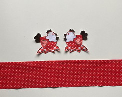 2 Kits Barra + Patch Aplique para Pano Prato Galinha #61