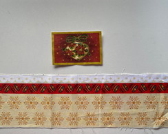 2 Kits Barra + Patch Aplique para Pano de Prato - Natal #33