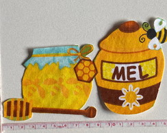 2 Patch Aplique Termocolante Abelha Pote Mel #1 (2 Unidades)