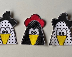 5 Patch Aplique Termocolante 5 Galinhas #8
