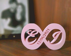 Símbolo do Infinito com data e iniciais