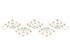Matriz 3 Tam Barrinha com Florzinhas Matrizes Flor Flores