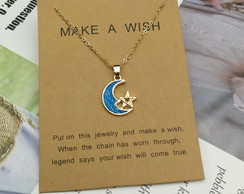 Gargantilha Astros com Corrente (Lua)