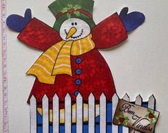 Patch Aplique Termocolante Boneco de Neve Grande