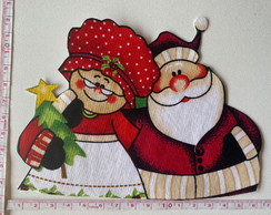 Patch Aplique Termocolante Papai e Mamae Noel