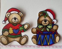 Patch Aplique Termocolante Ursinhos Natalinos #2