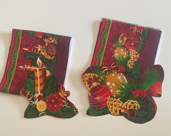 2 Kits Barra + Patch Aplique para Pano de Prato - Natal #10