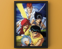Quadro Yu Yu Hakusho (24x33 cm) (A4 com vidro)