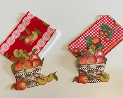 2 Kits Barra + Patch Aplique para 2 Panos Prato Pessego #3