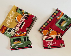 2 Kits Barra + Patch Aplique para Pano Prato Food Truck #3
