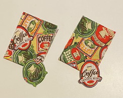 2 Kits Barra + Patch Aplique para Pano de Prato Café #31