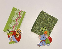 2 Kits Barra + Patch Aplique para Pano de Prato - Frutas
